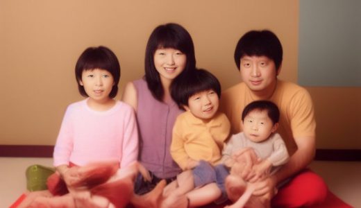 日本の家族写真